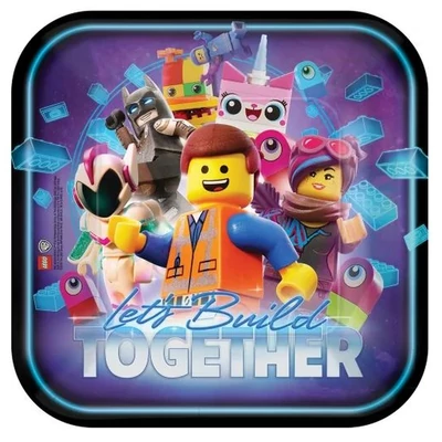 Lego Movie, Lego kaland Papírtányér 8 db-os 23 cm