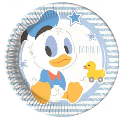 Disney Mickey Infant , Donald Papírtányér 8 db-os 19,5 cm