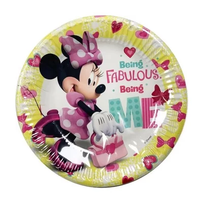 Disney Minnie Happy Papírtányér 8 db-os 19,5 cm