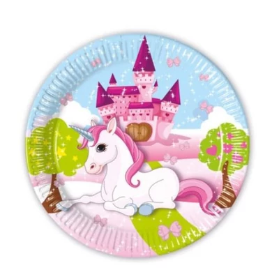 Unicorn Next Generation, Unikornis papírtányér 8 db-os 23 cm