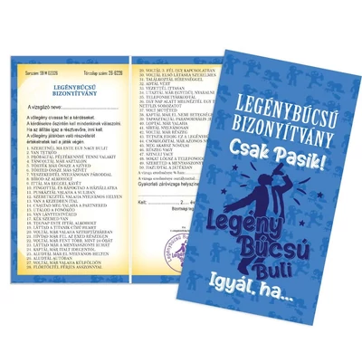 Bizonyítvány - Legénybúcsú