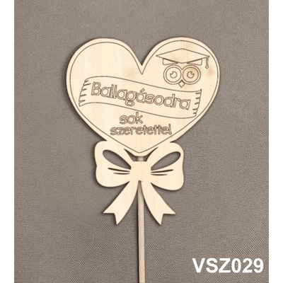 Virág dekoráció 43 cm - Ballagásodra