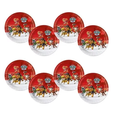 Mancs Őrjárat- Paw Patrol Parti Tányér - 20 cm, 8 db-os