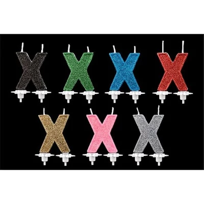 Gyertya - ˝X˝ - 2 db talppal