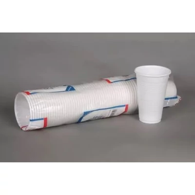 Műanyag pohár 3dl 50db-os fehér PP