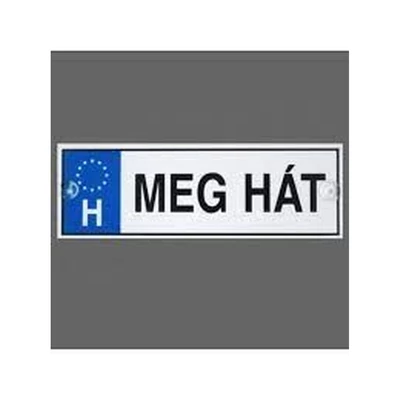 Rendszámtábla - Meg hát