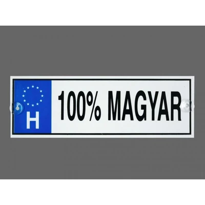 Rendszámtábla - 100% magyar