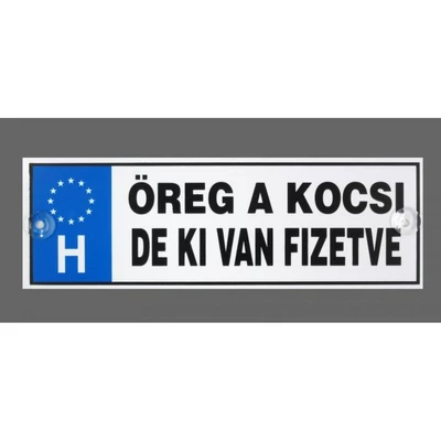 Rendszámtábla - Öreg a kocsi...