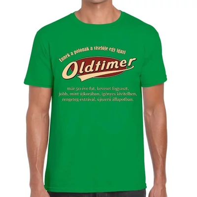 Póló - Oldtimer "50" L (zöld)