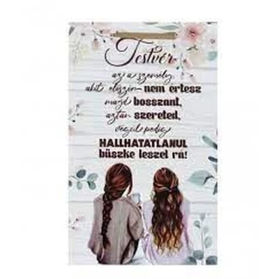 Falikép tábla - A testvér az a személy... 16x26 cm