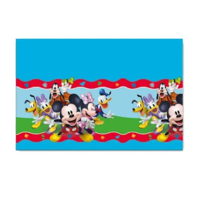 Mikiegér - Mickey Rock The House Papír Parti Asztalterítő - 120 cm x 180 cm