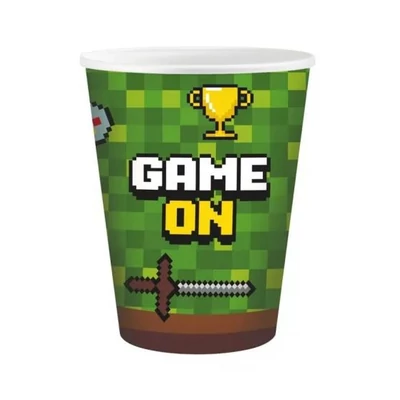 Game On papírpohár 6 db-os 200 ml