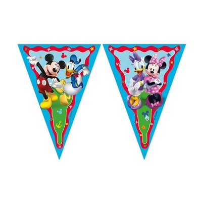Mikiegér - Mickey Rock The House Parti Papír Zászlófüzér - 230 cm
