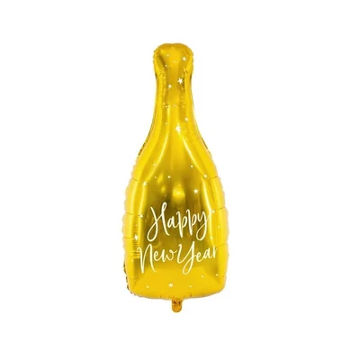Fólia lufi - Happy New Year Bottle (arany)