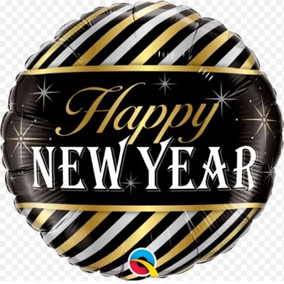 "Happy New Year" fólia légömb