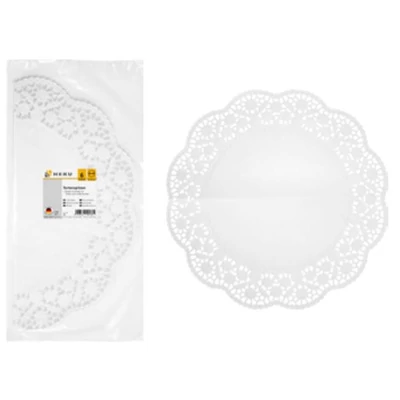 Tortapapír fehér kerek 36 cm