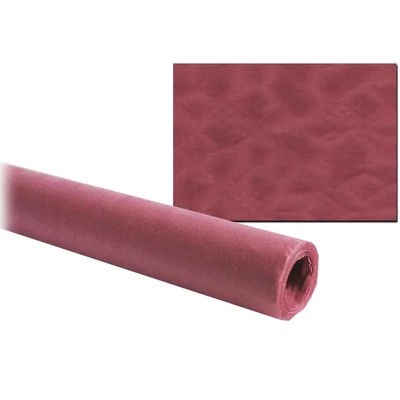 Asztalterítő Damaszt Papír 8m x 1m, bordó