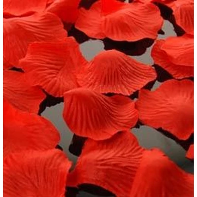 Piros dekorációs virágszirom 100db-os