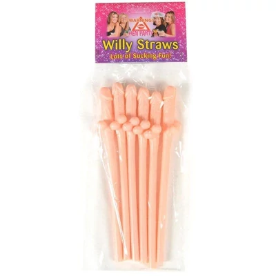 Szívószál Lánybúcsúra Testszínű 6 Db-os