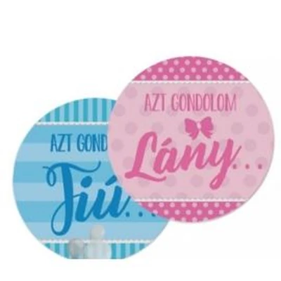 Babaváró Szavazómatrica - Azt gondolom Lány/ Azt gondolom Fiú
