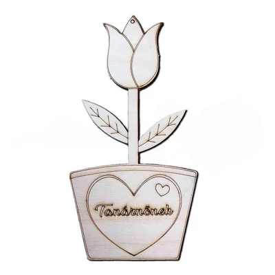 Fa dekor - Tulipán, Tanárnőnek