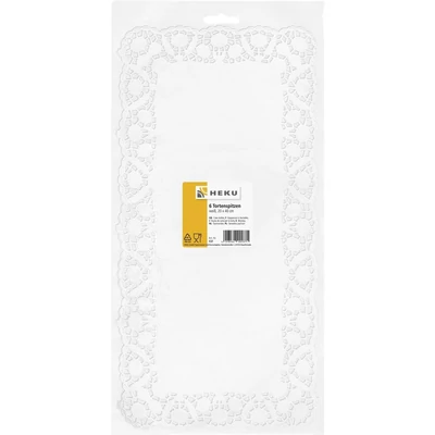 Tortacsipke - 6 db-os, fehér, 20 x 40 cm