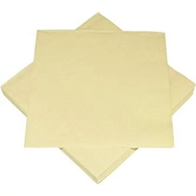 Szalvéta - Egyszínű, 3 rétegű, Krém, 20db