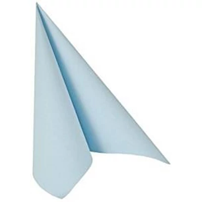 Szalvéta - Egyszínű, 3 rétegű, Világoskék, 20db