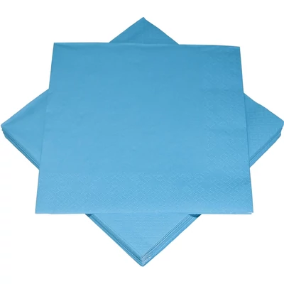 Szalvéta - Egyszínű 3 rétegű világos türkiz, 20 dbłcs