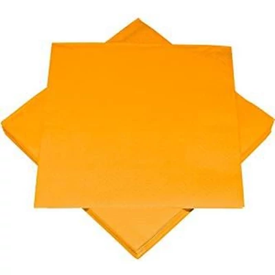 Szalvéta - Egyszínű, 3 rétegű, Narancssárga, 20db