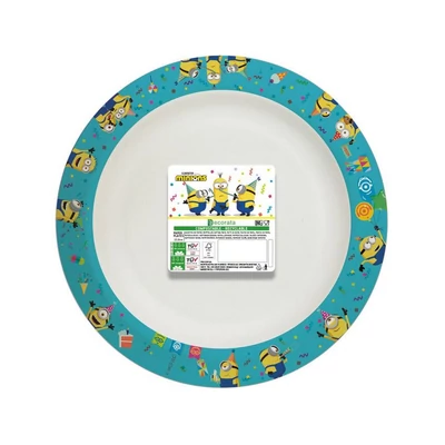 Minyonok - Minions Papír Parti Tányér - 8 db-os, 24 cm