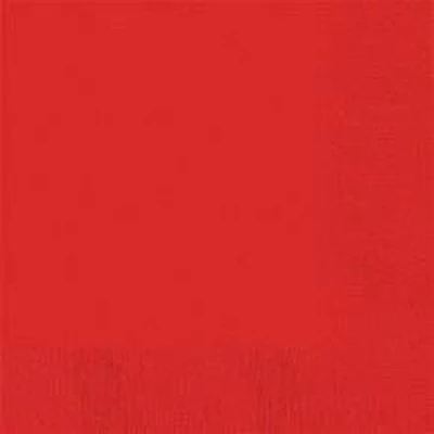 Szalvéta - Egyszínű, 3 rétegű, Piros, 20db