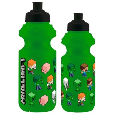 Minecraft Green műanyag kulacs, sportpalack 350 ml