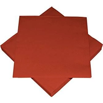 Szalvéta - Egyszínű, 3 rétegű, Bordó, 20db