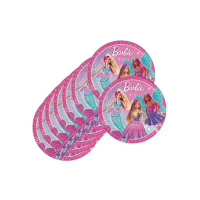 Barbie Fantasy papírtányér 8 db-os, 23 cm