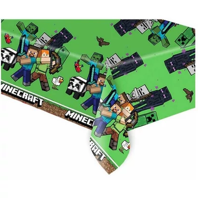 Minecraft Green műanyag asztalterítő 120 x 180 cm
