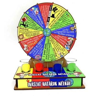 Ivós játék- Szerencsekerék (ivászat határok nélkül)
