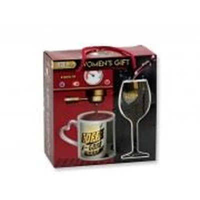 Italos szett - Bögre + boros pohár nőknek