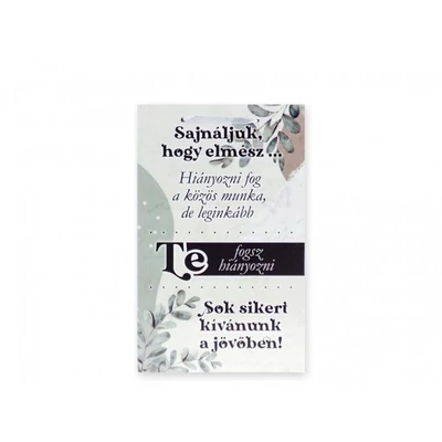 Kis fa tábla - Sajnáljuk, hogy elmész