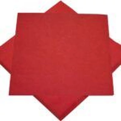 Szalvéta, Prémium - 12db, Piros, 40x40cm