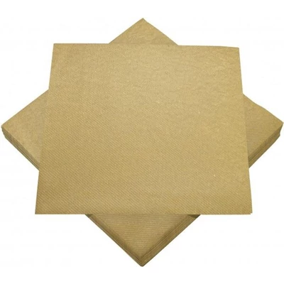 Szalvéta, Prémium - 12db, Arany, 40x40cm