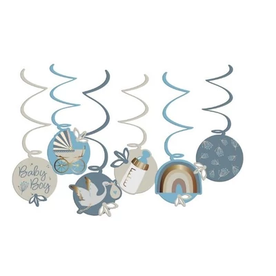 Függő dekoráció babaváróra (baby blue)