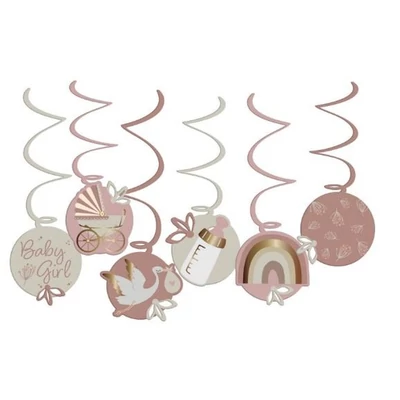 Függő dekoráció babaváróra (baby pink)