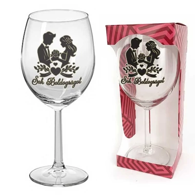 Borospohár- Sok Boldogságot