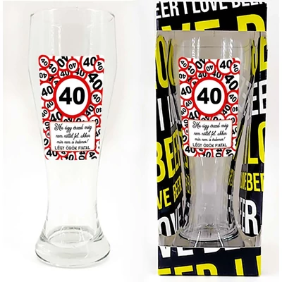 Sörös pohár - Ha úgy érzed 40 karikás
