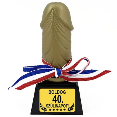 Vicces Kuki Trófea - Boldog 40. szülinapot