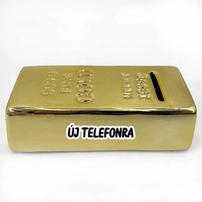 Persely - Új telefonra, aranyrúd formájú