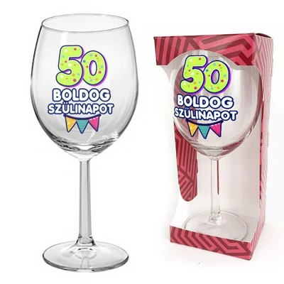 Boros pohár - 50. Boldog szülinapot