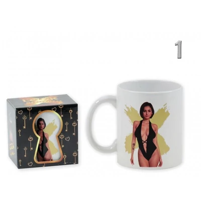 Bögre - Nő, vetkőzős