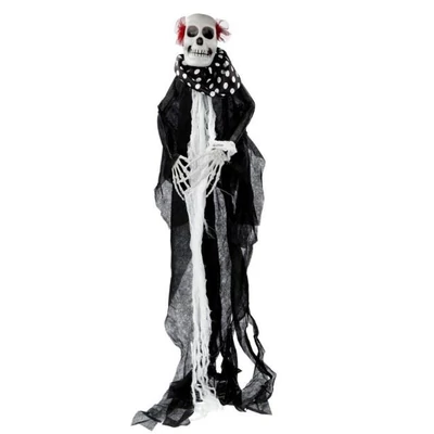 Bohóc csontváz függő dekoráció, 80 cm